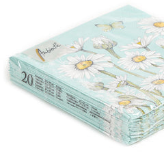 Ambiente Cocktail Napkin 25 x 25 CM Daisy Green Set of 20