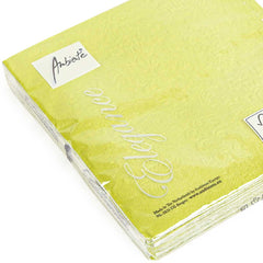 Ambiente Napkin 33 x 33 CM Elegance Green Set of 15 Ambiente Napkin 33 x 33 CM Elegance Green Set of 15