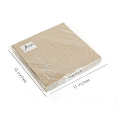 Ambiente Napkin 33x33 CM Elegance Taupe Set of 15 Ambiente Napkin 33x33 CM Elegance Taupe Set of 15