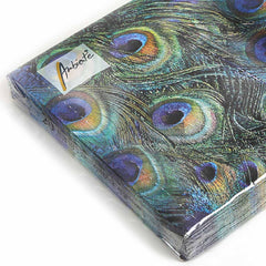 Ambiente Napkin 33 x 33 CM Peacock Feathers Set of 20 Ambiente Napkin 33 x 33 CM Peacock Feathers Set of 20