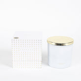 Ladenac Lui & Lei Details 12 x 12 White Jar Candle