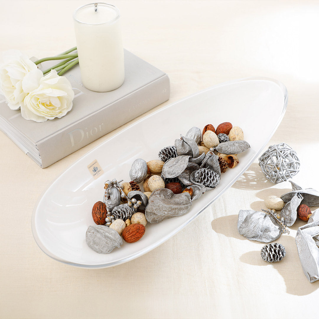 Buy Zwiesel Kristallglas White Schott Zwiesel Snow 279 Glass Serving Bowl online