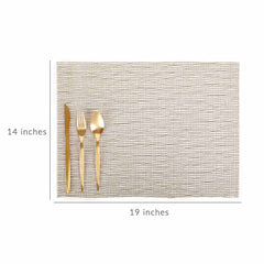 Chilewich Silver 48.26 CM Latt Placemat Chilewich Silver 48.26 CM Latt Placemat