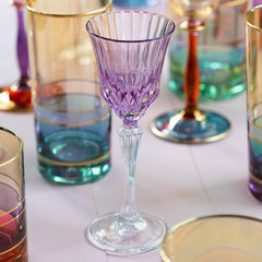 Creart Doge Multi-Color Wine Glasses Set Of 6 Creart Doge Multi-Color Wine Glasses Set Of 6