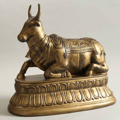 Nandi Antique  Gold Sculpture