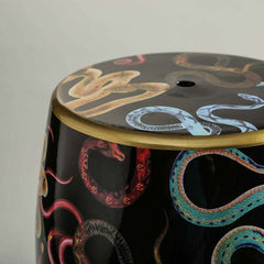 Retro Snakes Porcelain Stool Retro Snakes Porcelain Stool
