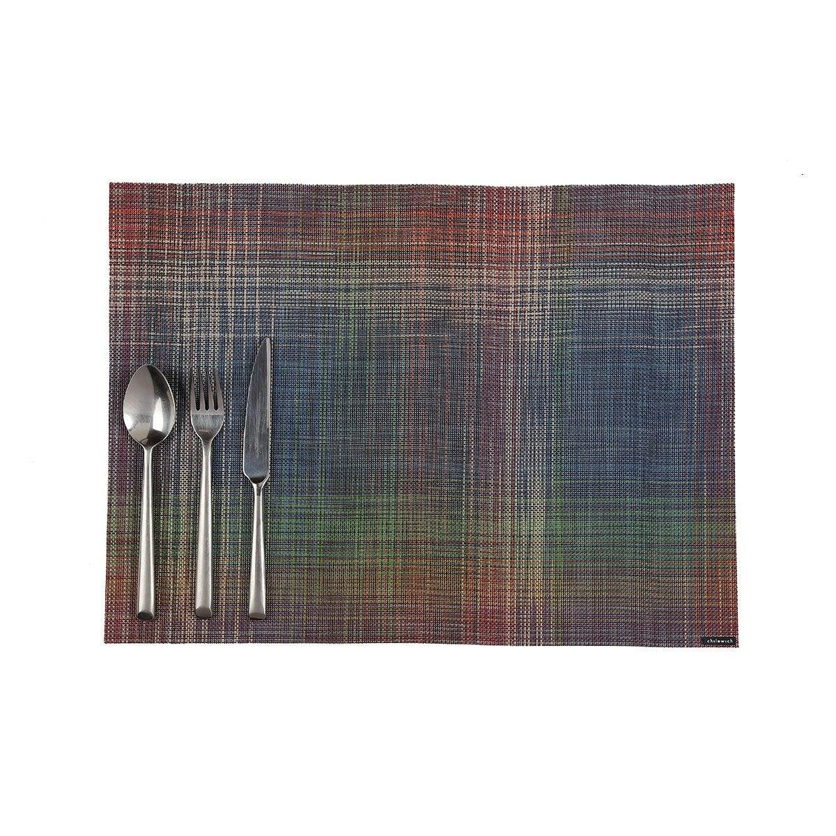 Chilewich Plaid Table Mat Multi-Color - Home4u Chilewich Plaid Table Mat Multi-Color - Home4u