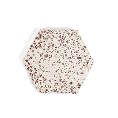 Audrey Hexagonal Terrazzo Coaster Set of 4 Audrey Hexagonal Terrazzo Coaster Set of 4