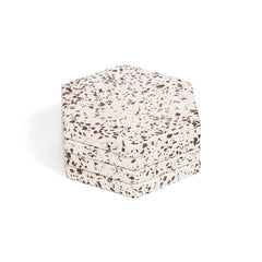 Audrey Hexagonal Terrazzo Coaster Set of 4 Audrey Hexagonal Terrazzo Coaster Set of 4