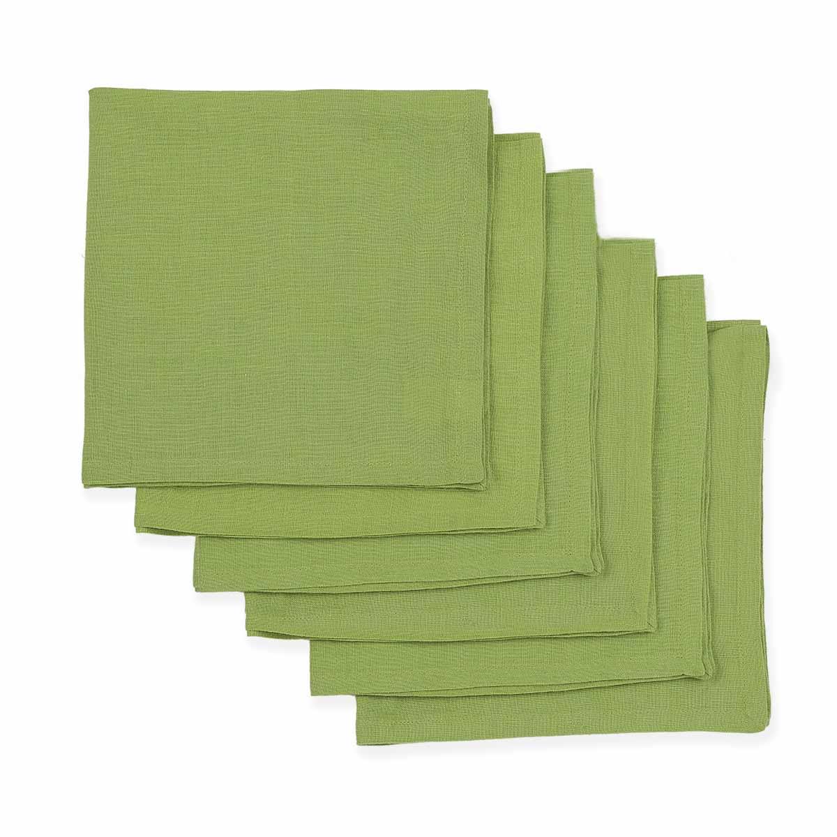 Midori Linen Napkin Set of 6 - Home4u Midori Linen Napkin Set of 6 - Home4u