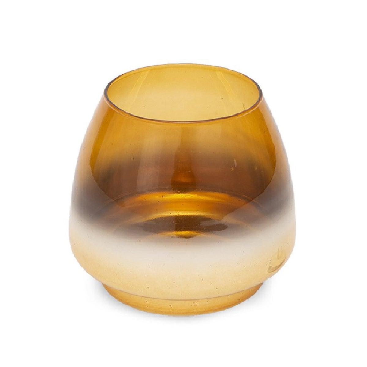 Clara Candle Holder Amber - Home4u Clara Candle Holder Amber - Home4u