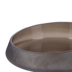 Z1872 Bowl Diamonds Frosted Brown
