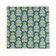 Blue Embossed Printed Napkin Set of 4 Blue Embossed Printed Napkin Set of 4