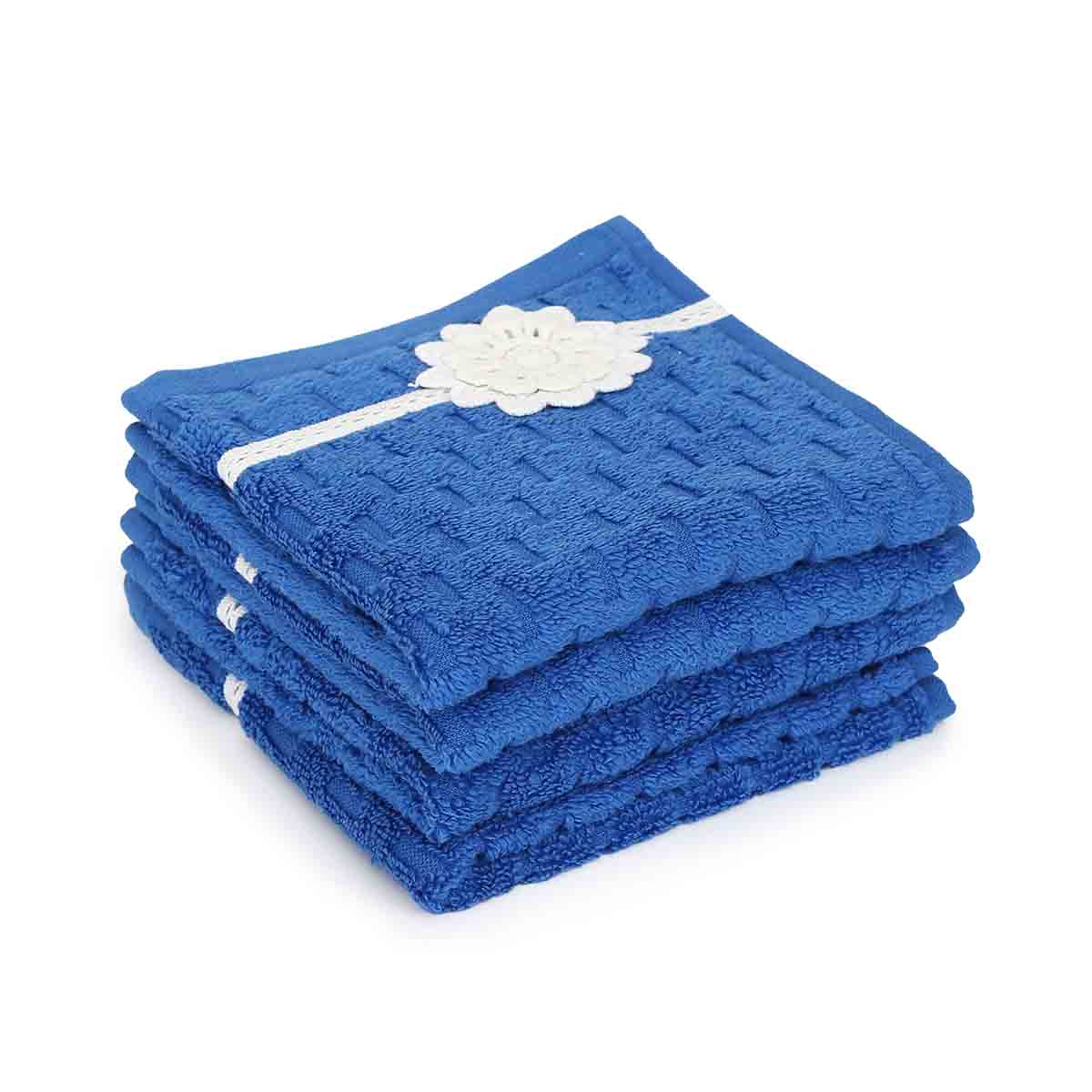Cobalt Face Towel set of 4