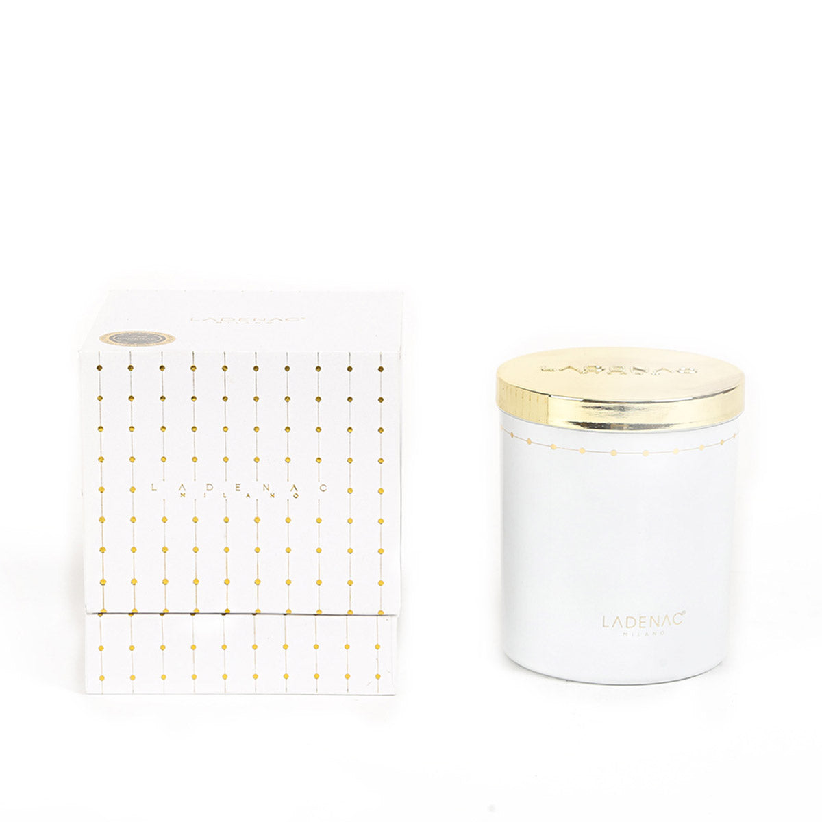 Ladenac Lui & Lei Details White Jar Candle