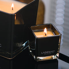 Ladenac Minimal Floral Hesperide Black Square Jar Candle Small Ladenac Minimal Floral Hesperide Black Square Jar Candle Small