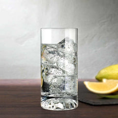 Nude Club Ice Set of 4 High Ball Glasses Medium with Frosted Ripple Effect Nude Club Ice Set of 4 High Ball Glasses Medium with Frosted Ripple Effect