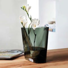 Nude Inca Glass Vase Smoke - Small Nude Inca Glass Vase Smoke - Small