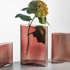 Nude Mist Glass Vase Caramel - Small Nude Mist Glass Vase Caramel - Small