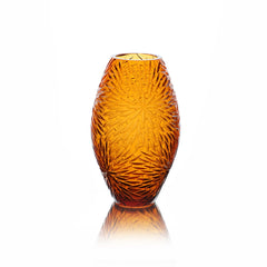 Crystal Vase Amber Small Crystal Vase Amber Small