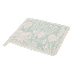 Hoja White & Green Pot Holder - Home4u Hoja White & Green Pot Holder - Home4u