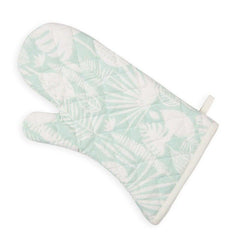 Hoja White & Green Oven Glove - Home4u Hoja White & Green Oven Glove - Home4u