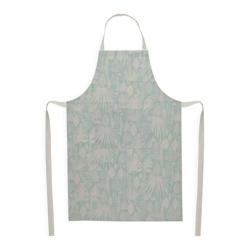 Hoja White & Green Aprons - Home4u Hoja White & Green Aprons - Home4u