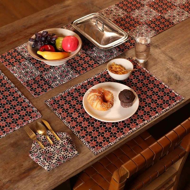 Gulli 20 Inx 20 In Printed Multi Napkin Set Of 4 - Home4u Gulli 20 Inx 20 In Printed Multi Napkin Set Of 4 - Home4u