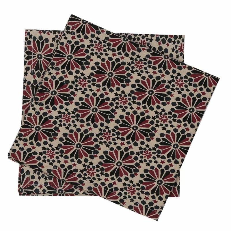 Gulli 20 Inx 20 In Printed Multi Napkin Set Of 4 - Home4u Gulli 20 Inx 20 In Printed Multi Napkin Set Of 4 - Home4u