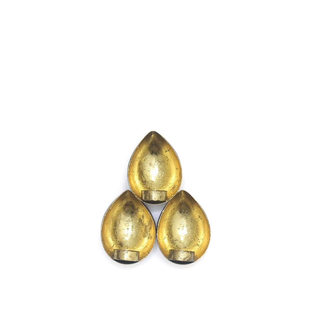 Leaf Gold Votive Small - Home4u Leaf Gold Votive Small - Home4u