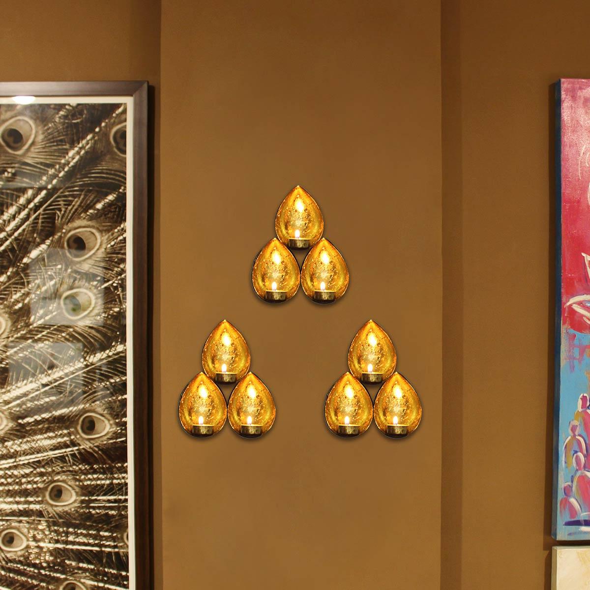 Leaf Gold Votive Small - Home4u Leaf Gold Votive Small - Home4u