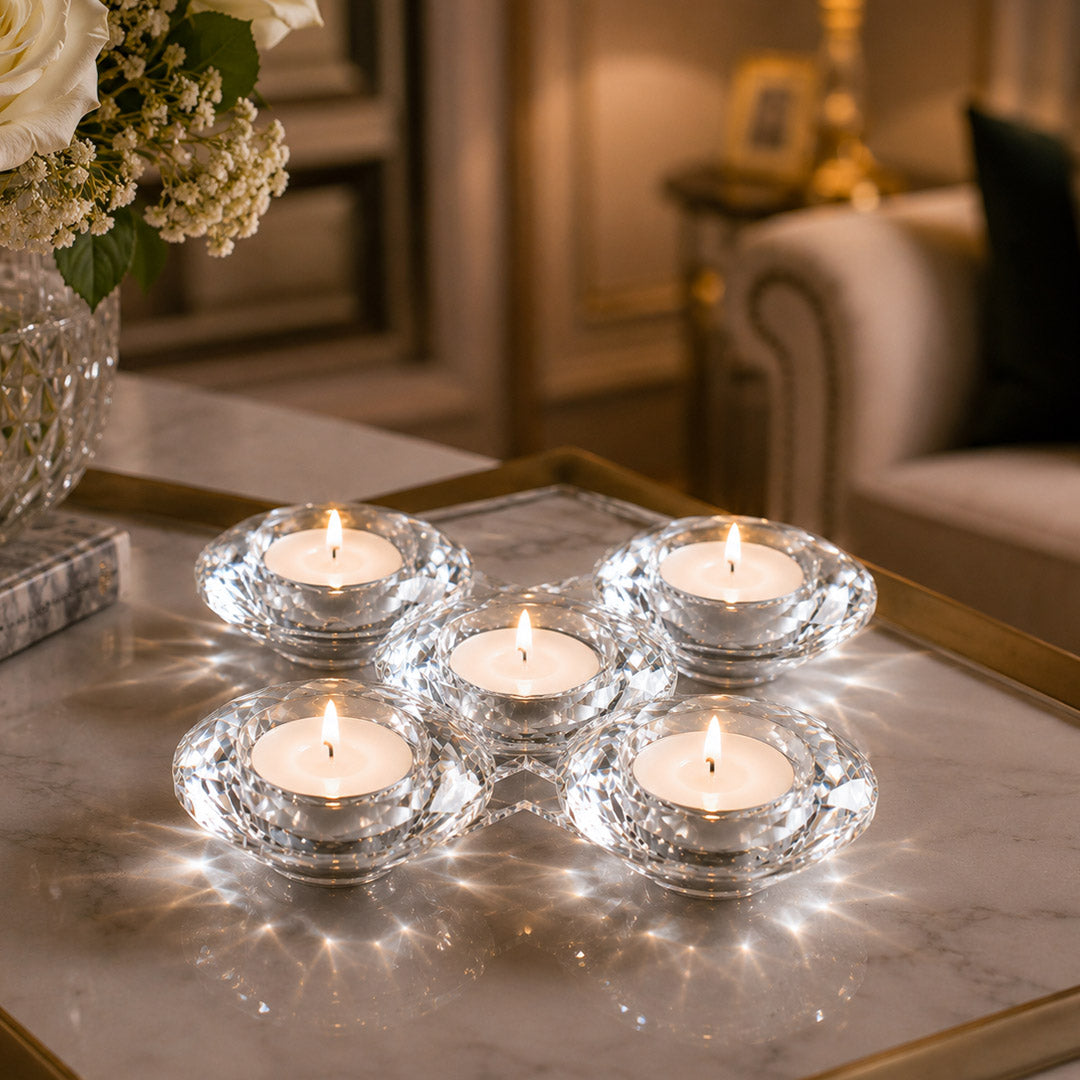 Milara T-Light Candle Holder Clear
