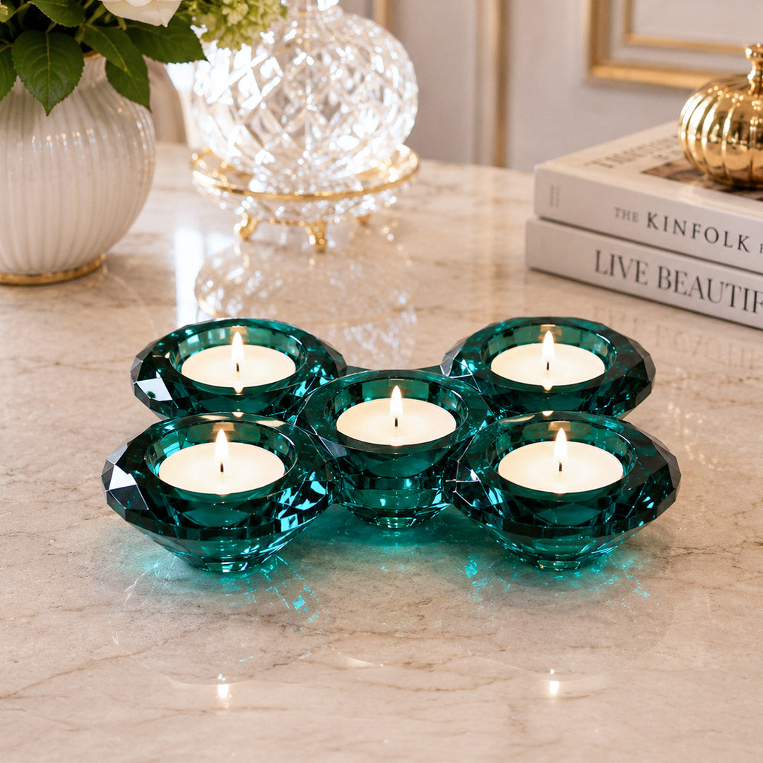 Milara T-Light Candle Holder Blue