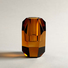 Glen Crystal Vase Amber