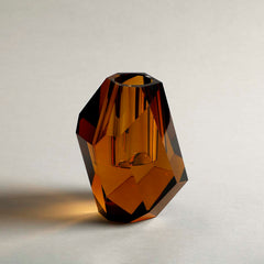 Glen Crystal Vase Amber