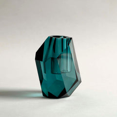 Glen Crystal Vase Blue