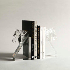 Horse Head Crystal Bookend