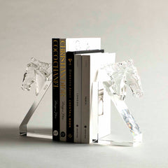 Horse Head Crystal Bookend