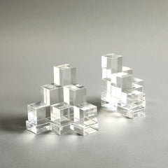 Cubes Crystal Bookend