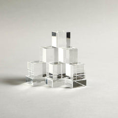 Cubes Crystal Bookend