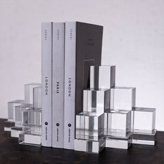 Cubes Crystal Bookend