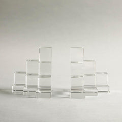 Cubes Crystal Bookend