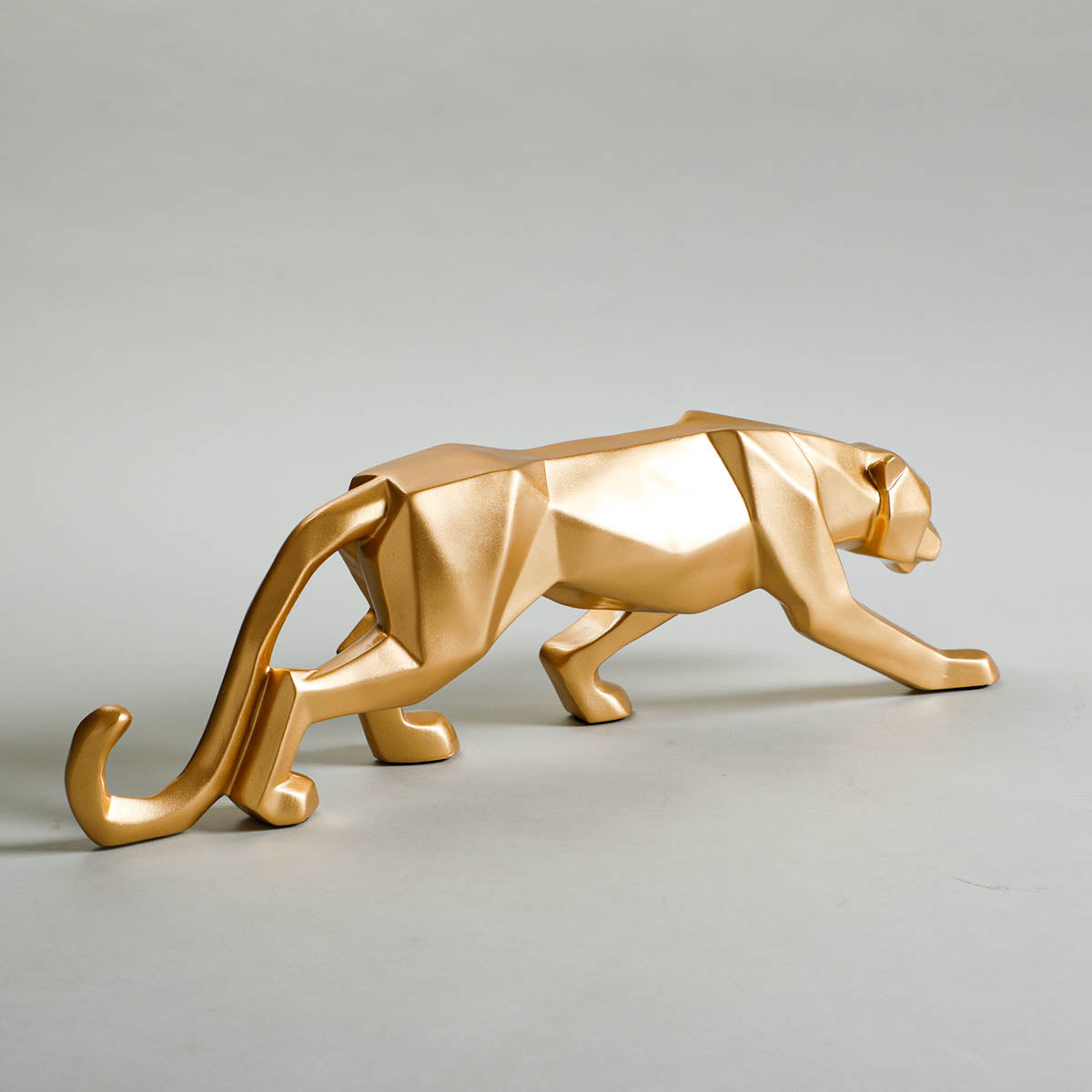 Leopard Sculpture - Gold