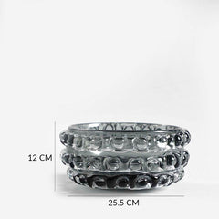 Huelm Bowl Vase Grey