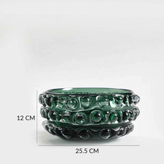 Huelm Bowl Vase Green
