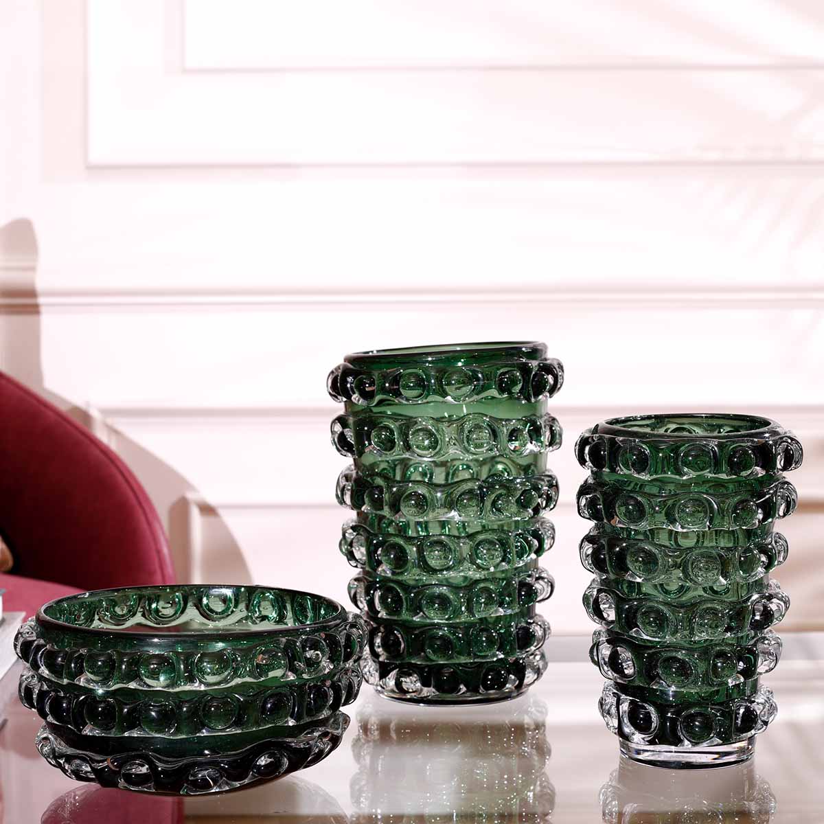 Huelm Vase Green Small