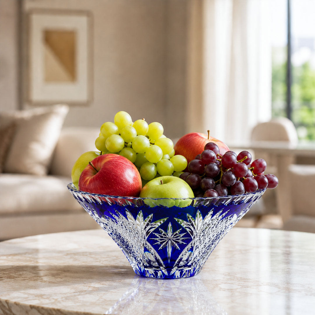 Julian Hand-Cut Crystal Bowl 8"