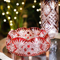 Petra Hand-Cut Crystal Bowl 9.5"
