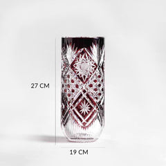 Petra Hand-Cut Crystal Vase