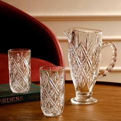 Dupio Crystal Carafe with 6 Glasses Set